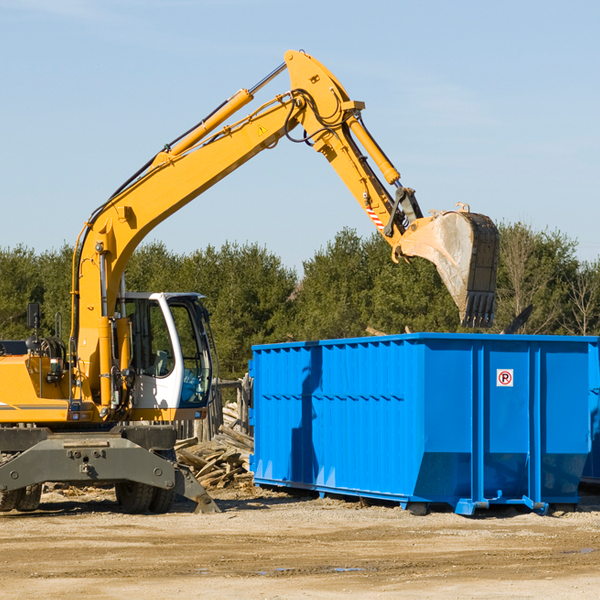 are there any restrictions on where a residential dumpster can be placed in Pittsfield